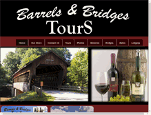 Tablet Screenshot of barrelsandbridgestours.com